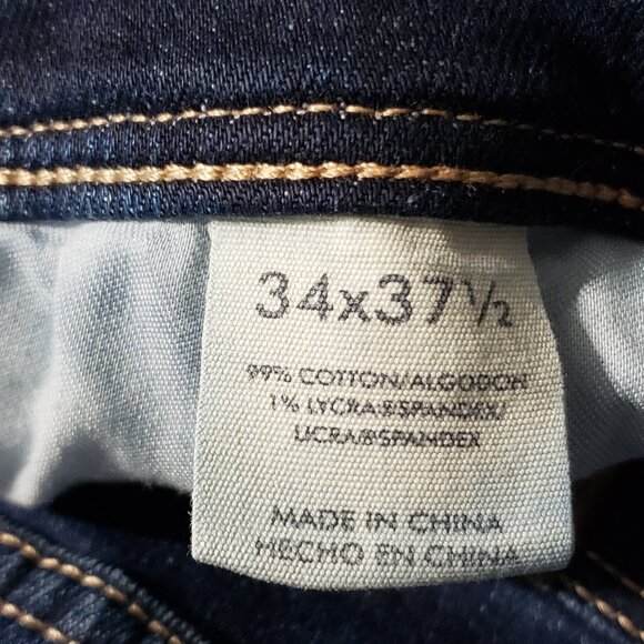 BKE Payton Dark Wash Bootcut Universal Fit Mid-Rise Men's Jeans 34X37.5 - Picture 4 of 4